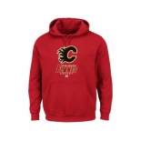 Calgary Flames Majestic Red Critical Victory VIII Fleece Hoodie