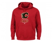 Calgary Flames Majestic Red Critical Victory VIII Fleece Hoodie