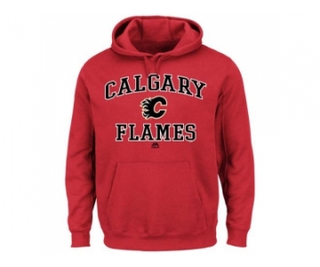 Calgary Flames Majestic Red Heart & Soul Hoodie