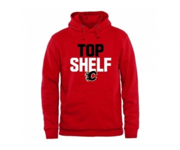 Calgary Flames Scarlet Top Shelf Pullover Hoodie