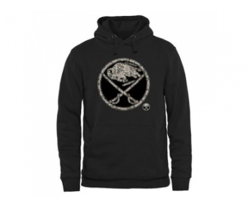 Men's Buffalo Sabres Black Rink Warrior Pullover Hoodie