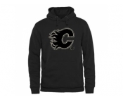 Men's Calgary Flames Black Rink Warrior Pullover Hoodie