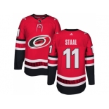 Men Adidas Carolina Hurricanes #11 Jordan Staal Authentic Red Home NHL Jersey