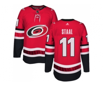 Men Adidas Carolina Hurricanes #11 Jordan Staal Authentic Red Home NHL Jersey