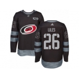 Men's Adidas Carolina Hurricanes #26 John-Michael Liles Authentic Black 1917-2017 100th Anniversary NHL Jersey