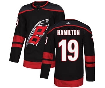 Men's Carolina Hurricanes #19 Dougie Hamilton Black Alternate Hockey Jersey