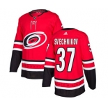 Men's Carolina Hurricanes #37 Andrei Svechnikov Red Home Stitched Hockey Jersey