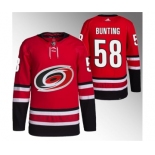 Men's Carolina Hurricanes #58 Michael Bunting Red Stitched Jersey