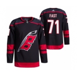 Men's Carolina Hurricanes #71 Jesper Fast Black Stitched Jersey