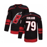 Men's Carolina Hurricanes #79 Michael Ferland Black Alternate Stitched Hockey Jersey