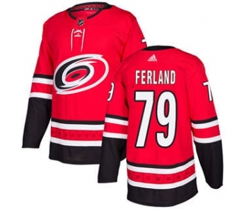 Men's Carolina Hurricanes #79 Michael Ferland Red Home Stitched Hockey Jersey