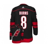 Men's Carolina Hurricanes #8 Brent Burns Black Stitched Jersey