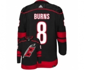 Men's Carolina Hurricanes #8 Brent Burns Black Stitched Jersey