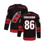 Men's Carolina Hurricanes #86 Teuvo Teravainen Black Alternate Stitched Hockey Jersey