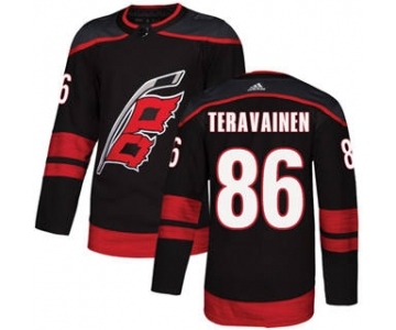 Men's Carolina Hurricanes #86 Teuvo Teravainen Black Alternate Stitched Hockey Jersey