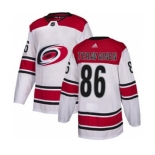 Men's Carolina Hurricanes #86 Teuvo Teravainen White Road Stitched Hockey Jersey