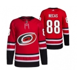 Men's Carolina Hurricanes #88 Martin Necas Red Stitched Jersey