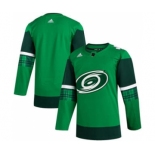 Men's Carolina Hurricanes Blank 2020 St. Patrick's Day Stitched Hockey Jersey Green