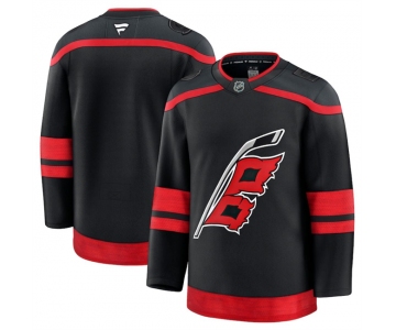 Men's Carolina Hurricanes Blank Black 2024-25 Home Stitched Hockey Jersey