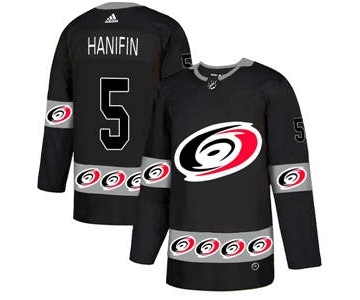 Men's Hurricanes #6 Joel Edmundson Black 1917-2017 100th Anniversary Stitched Hockey Jersey (4)