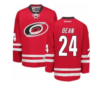 Men's Reebok Carolina Hurricanes #24 Jake Bean Authentic Red Home NHL Jersey