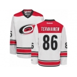 Men's Reebok Carolina Hurricanes #86 Teuvo Teravainen Authentic White Away NHL Jersey