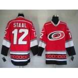 nhl jerseys carolina hurricanes 12# staal red