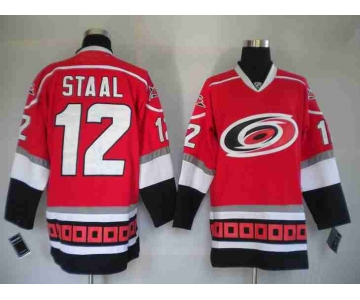 nhl jerseys carolina hurricanes 12# staal red