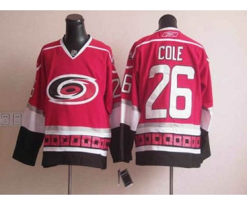 nhl jerseys carolina hurricanes #26 cole red