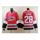 nhl jerseys carolina hurricanes #28 semin red