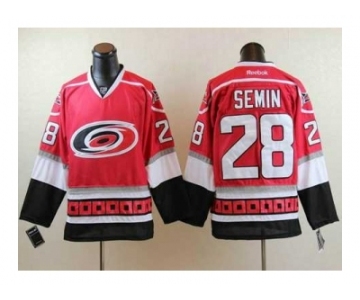 nhl jerseys carolina hurricanes #28 semin red