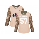 Women Adidas Carolina Hurricanes #57 Trevor Van Riemsdyk Camo Authentic 2017 Veterans Day Stitched NHL Jersey