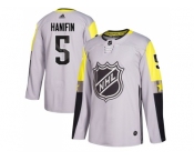 Youth Adidas Carolina Hurricanes #5 Noah Hanifin Gray 2018 All-Star Metro Division Authentic Stitched NHL Jersey