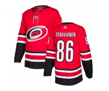 Youth Adidas Carolina Hurricanes #86 Teuvo Teravainen Red Home Authentic Stitched NHL Jersey