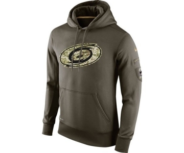 nhl jerseys carolina hurricanes nike green salute to service[pullover hooded sweatshirt]