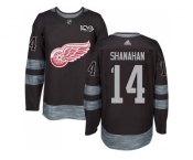 Detroit Red Wings #14 Brendan Shanahan Black 1917-2017 100th Anniversary Stitched NHL Jersey