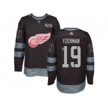 Detroit Red Wings #19 Steve Yzerman Black 1917-2017 100th Anniversary Stitched NHL Jersey