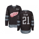 Detroit Red Wings #21 Tomas Tatar Black 1917-2017 100th Anniversary Stitched NHL Jersey