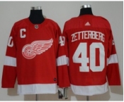 Detroit Red Wings #40 Henrik Zetterberg Red Jersey