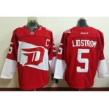 Detroit Red Wings #5 Nicklas Lidstrom Red 2016 Stadium Series Stitched NHL Jersey