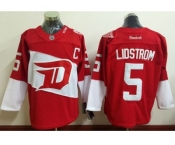 Detroit Red Wings #5 Nicklas Lidstrom Red 2016 Stadium Series Stitched NHL Jersey