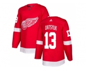 Men Adidas Detroit Red Wings #13 Pavel Datsyuk Red Home Authentic Stitched NHL Jersey