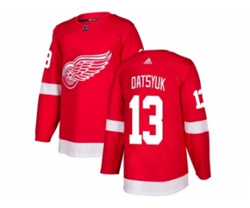 Men Adidas Detroit Red Wings #13 Pavel Datsyuk Red Home Authentic Stitched NHL Jersey