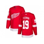 Men Adidas Detroit Red Wings #19 Steve Yzerman Red Home Authentic Stitched NHL Jersey