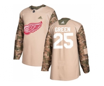 Men Adidas Detroit Red Wings #25 Mike Green Camo Authentic 2017 Veterans Day Stitched NHL Jersey