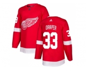 Men Adidas Detroit Red Wings #33 Kris Draper Red Home Authentic Stitched NHL Jersey