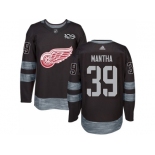 Men Adidas Detroit Red Wings #39 Anthony Mantha Black 1917-2017 100th Anniversary Stitched NHL Jersey