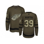 Men Adidas Detroit Red Wings #39 Anthony Mantha Green Salute to Service Stitched NHL Jersey