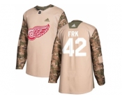 Men Adidas Detroit Red Wings #42 Martin Frk Camo Authentic 2017 Veterans Day Stitched NHL Jersey