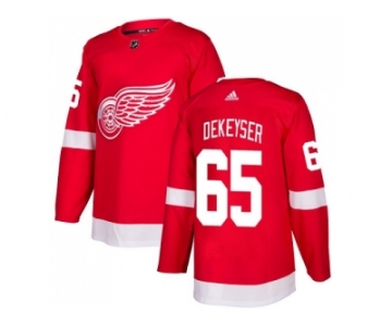 Men Adidas Detroit Red Wings #65 Danny DeKeyser Red Home Authentic Stitched NHL Jersey